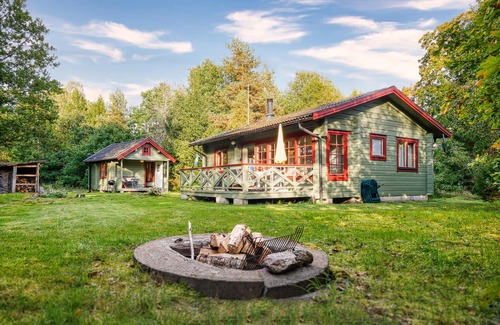 Traryd House | Top!hyggestuga PIO Seenähe +strand, Kamin, Sauna, Wlan, Fahrräder, Angelkarte uv