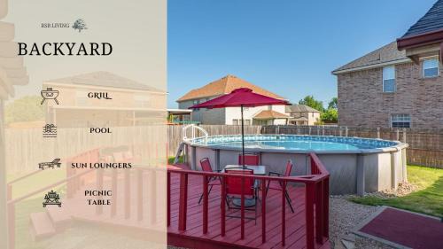 Grand Prairie House | Top-Notch 5BR 2,5BA Holiday Villa with Pool