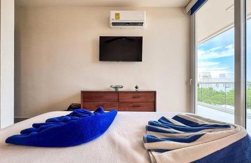 Akumal Apartment | Tortuga Azul Private Terrace Rooftop Pool W BBQ Beach Access 11 Pools Free Beach Club