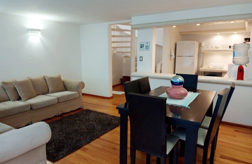 Coyoacan Apartment | Town House 2 in San Ángel 2BR/3BA 1 Queen 2 Twin 1 Sofa bed double