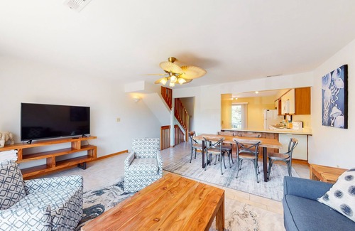 Sea Acres House | Townhome 1 block from the beach & near town with decks, shared pool/tennis