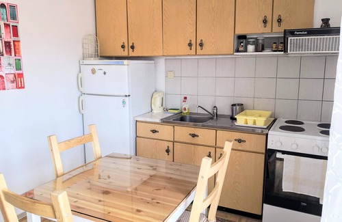 Grevena Apartment | Traditional penthouse with fireplace and mountain views