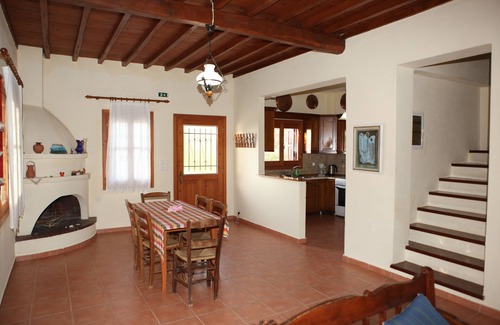 Glossa Villa | Traditional Villa Maria O with fantastic view between mountain forest and sea