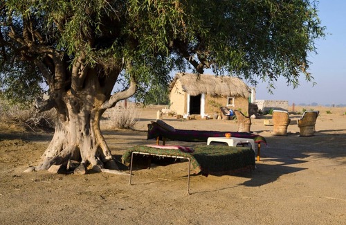 Jaisalmer Cabin | Traditionally decorated mud houses.
