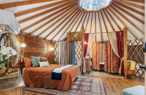 West Hills Cabin | Tranquil Forest Yurt Retreat in Washington State.