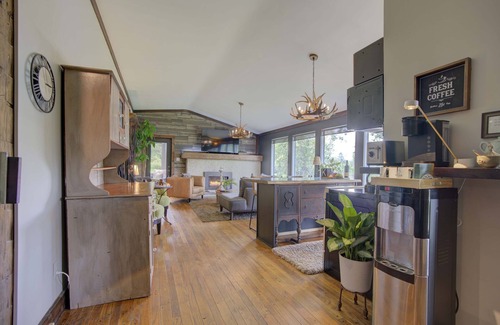 Greater Napanee Apartment | Tranquil/Private King Suite, Cozy, Riverfront w/hot tub,fireplace,firepit,trail.
