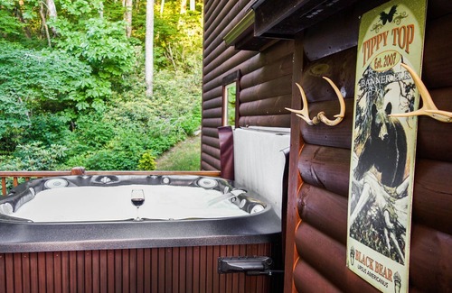 Banner Elk Cabin | Tranquil & Secluded Rustic Luxury Cabin. Hot Tub, Large Deck, Fire Pit, Gas FP