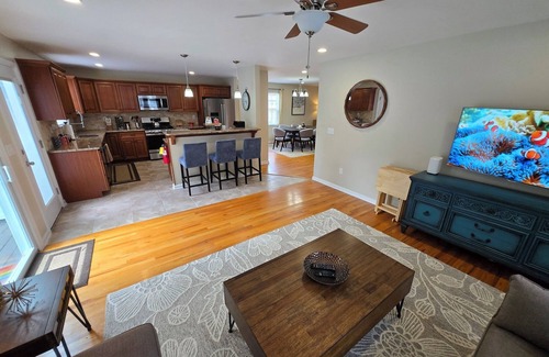 Absecon House | Tranquility Near the Sea with in-ground salt water pool and fenced in yard.