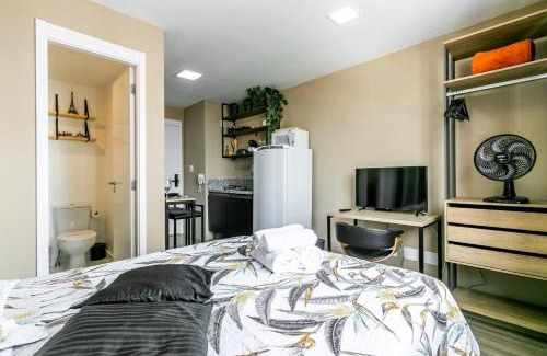 Bras Apartment | Tranquilo Studio no Brás com Piscina/Metrô Brás