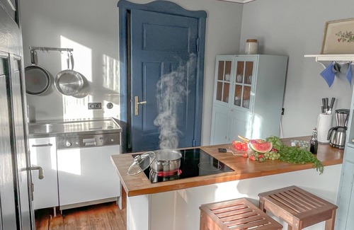 Ahlbeck House | traumHaff Protected monument Malchen's yard, sauna, open fireplace, fenced meadow