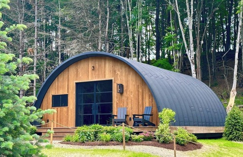 Newtonville House | Treat yourself at the stunning June Farms Wellness Huts!