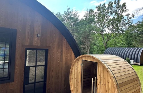 Newtonville House | Treat yourself at the stunning June Farms Wellness Huts!