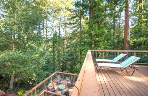 Guerneville House | Tree Fort! Redwoods! Hot Tub! Fire Table! Google Smart Home! Fast WiFi! Dog Friendly!