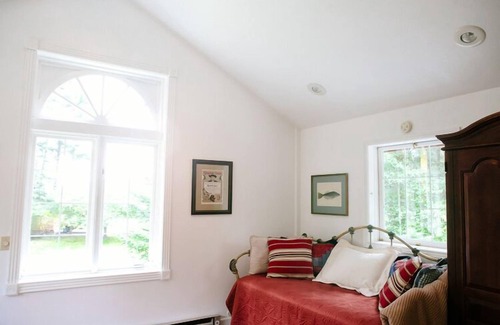 Olga Apartment | Treetop Pastoral Views, Beach Access, Beautiful Light in Converted Barn Apt.