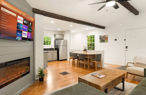 Asheville House | Treetop View | HotTub | Fireplace | EVCharger
