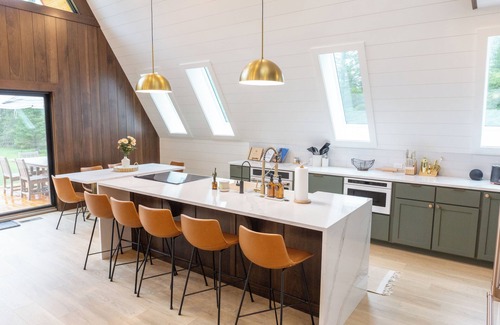 Indian River House | TreeTops Ayframe - Supersized AFrame on the River with Hot Tub