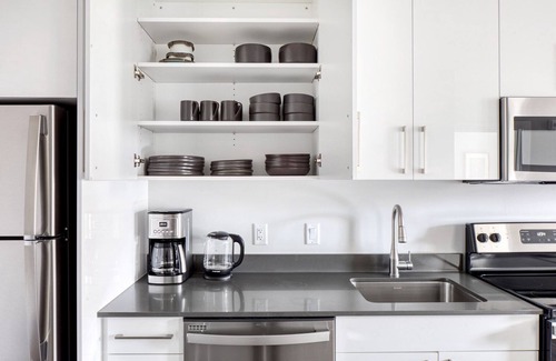 St. Elizabeth's Apartment | Trendy Brighton 1BR w/W/D, Gym, near T, Shops + Dining, by Blueground