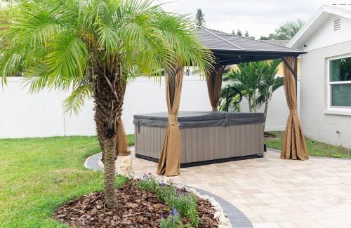 Crystal Lake House | Tropical Backyard Paradise, Hot Tub, Fenced yard