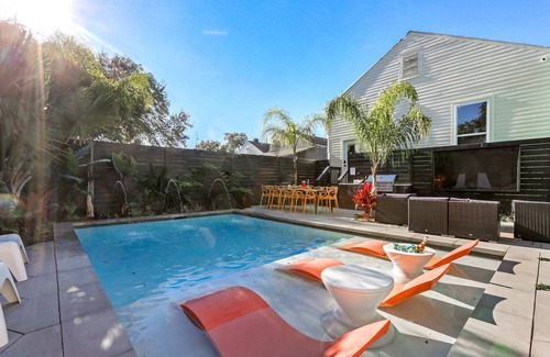 Tulane - Gravier House | Tropical Oasis Near FQ | Heated Pool | Local Art