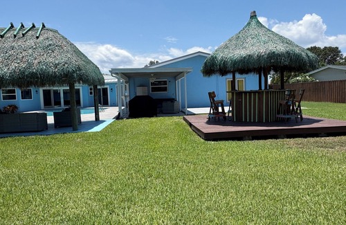 Indialantic House | Tropical Paradise Beachside 3 bedroom 2.5 bath pool home with large backyard
