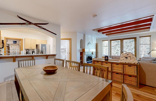 Salt Lake Mountain Resorts Condo | True ski-in/ski-out at Solitude Resort Creekside with view of Apex lift