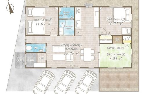 Tokeshi Apartment | Tsutsuji house