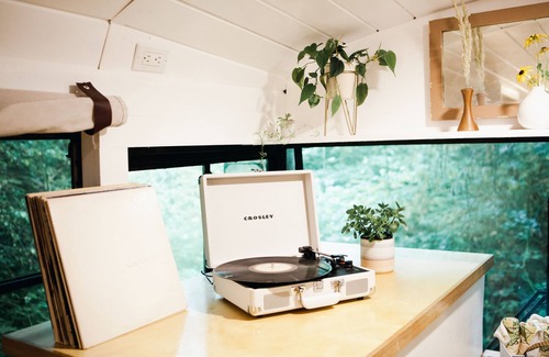 Summit House | Tucked Away Skoolie Experience #gloriatheskoolie