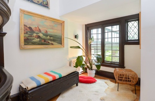 West Mount Airy Villa | Tudor Mansion With Outdoor Oasis and Swimming Pool