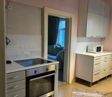 Ylamylly Apartment | Tunnelmallinen Karsikon kansakoulu - jaettu kylpyhuone