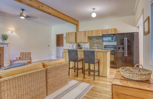Zigzag House | Twin Cedars Getaway, Fenced Yard with Lawn, Deck, BBQ, Dog Friendly
