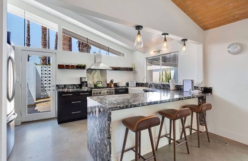 Twin Palms House | Twin Palms Mid-Century w Private Pool/Spa & Views