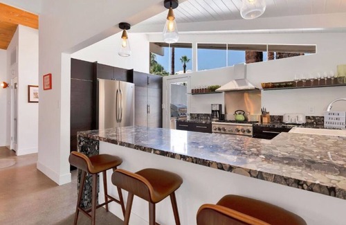 Twin Palms House | Twin Palms Mid-Century w Private Pool/Spa & Views