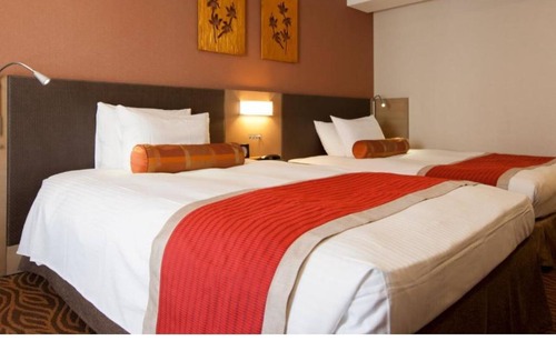 Hatchobori House | Twin room Smoking 27 sqm 140 cm wide bed x 2 | / Chuo-ku Tokyo