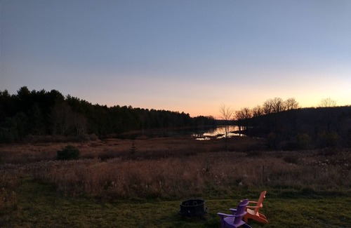 Beaver Dams Cabin | "Twins East" Waterfront property and micro cabin- 10 minutes from Watkins Glen!