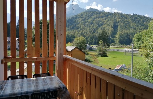 Ratece Apartment | Two-bedroom apartment with a balcony and a stunning view of the Julian Alps