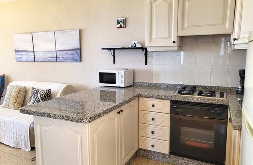 Santiago del Teide Apartment | Two bedrooms, balcony, sea view, swimming pool,Wi-Fi 50 mts. from the beach