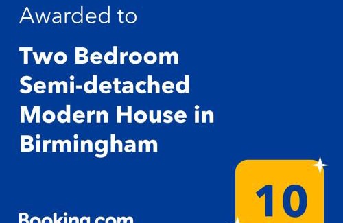 Smethwick Apartment | Two Bedroom Semi-detached Modern House in Birmingham
