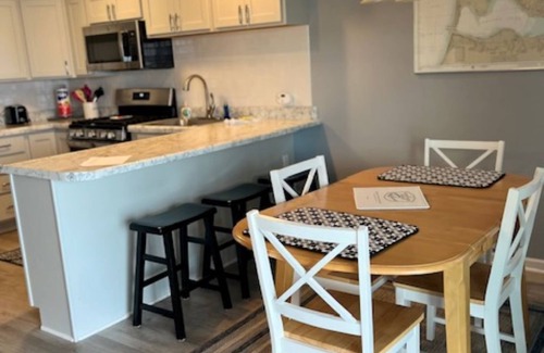 Onekama Condo | Two-bedroom spacious lakefront condo at Portage Point Resort!
