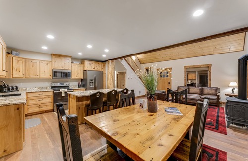 Bigfork Cabin | Two neighboring cabins with lake/mountain views & fireplaces, great for a group