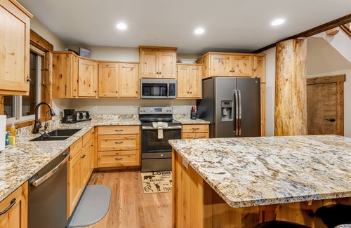 Bigfork Cabin | Two neighboring cabins with lake/mountain views & fireplaces, great for a group