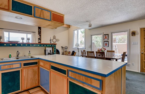 El Prado Condo | Two-Story Dog-Friendly Condo w/Private Patio, Free WiFi, Wood Fireplace, Views