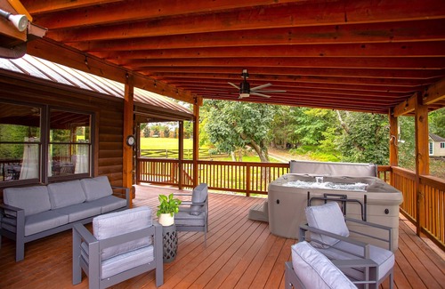 Hurdle Mills Cabin | Two Stunning Lakefront Cabins w/Hot Tubs on 25 Acre Nature Retreat