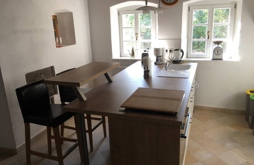 Altdrossenfeld House | Ultra-modern in old walls, view of the stork's nest