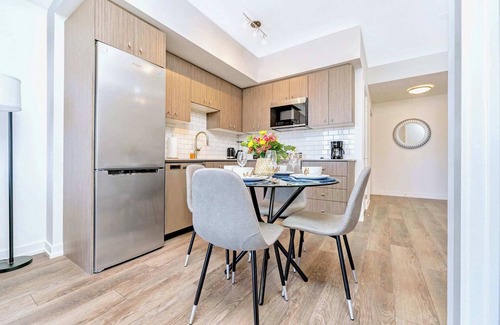 Kitchener Condo | Union Towers Condo with City Views and Patio
