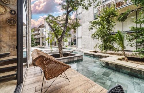 Tulum Apartment | Unique 1BR Swim up Cenote, and Gym