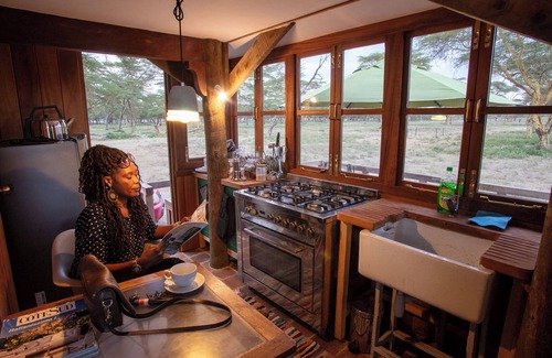 Naivasha Other | Unique 2-story tower with 360° wildlife views and stargazing showers.
