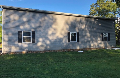 Elk Creek Township House | Unique 2000 sq. foot Pole Barn in Albion/Elk Creek Townhsip with HVAC, WiFi