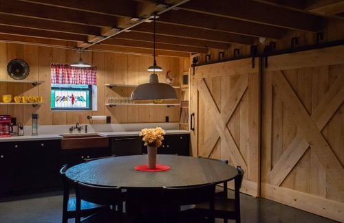 Sarver House | Unique 3 bedroom barn with a fireplace and pond