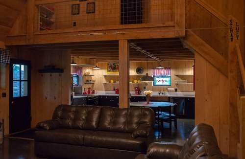 Sarver House | Unique 3 bedroom barn with a fireplace and pond