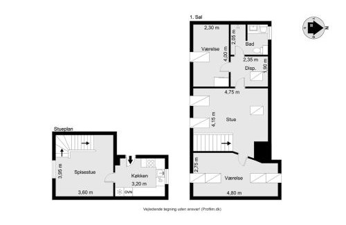 Herning Apartment | Unique apartment on the pedestrian street - the city's best location